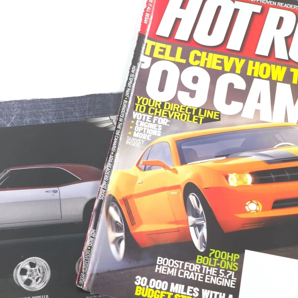 1969 Chevy Camaro Advertising Print Ad Garage Wall Art American Racing Wheels - Picture 6 of 6